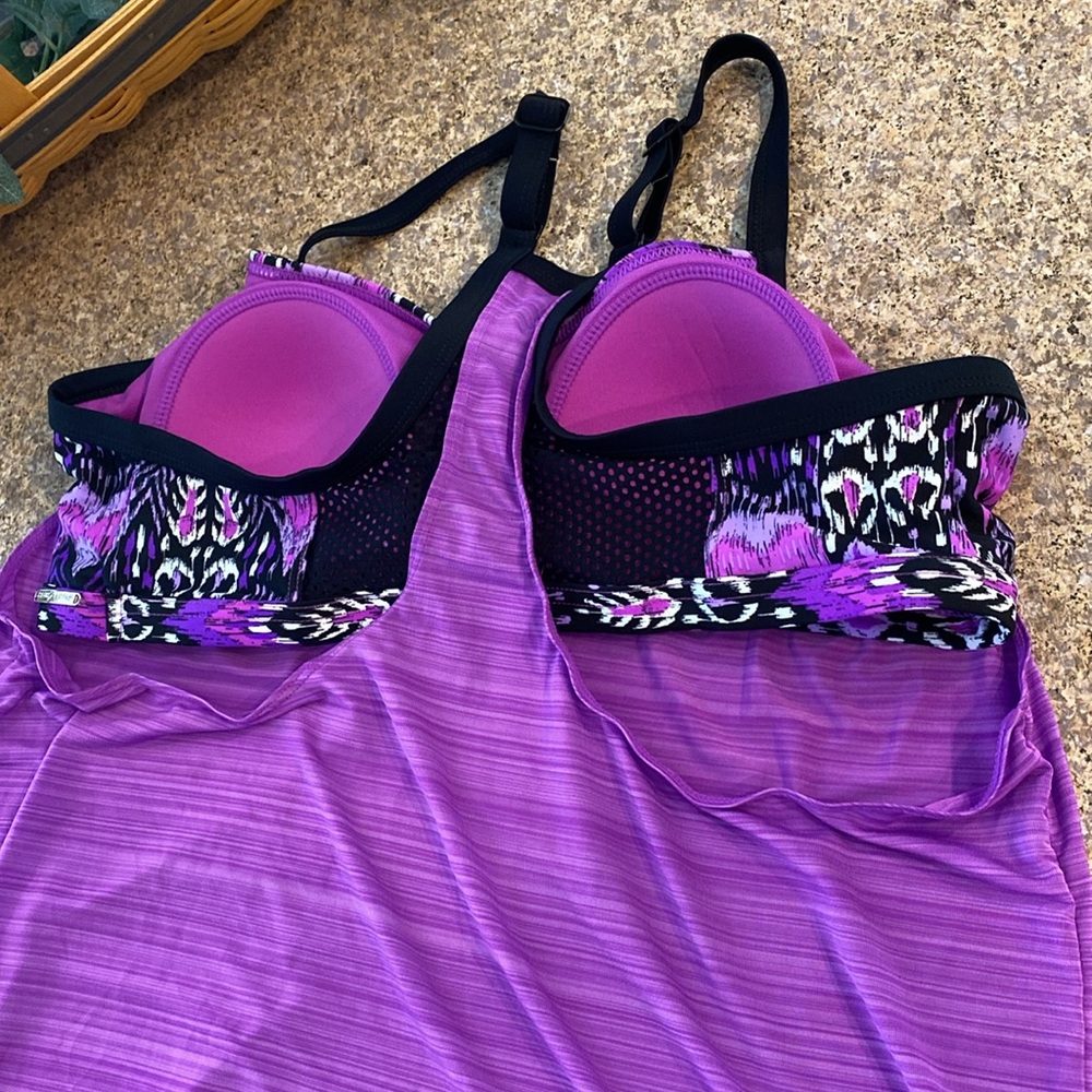 ZeroXPosur Swim Top L (12) Tankini Top - Picture 7 of 17